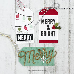 Concord and 9th - Christmas - Clear Photopolymer Stamps - Merry and Bright - Design Creative Bling