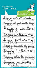 Charger l'image dans la galerie, Lawn Fawn-Clear Acrylic Stamps-Celebrate Scripty Sentiments - Design Creative Bling
