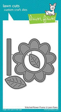Load image into Gallery viewer, Lawn Fawn-Lawn Cuts-Stitched Flower Frame - Design Creative Bling