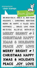 Lade das Bild in den Galerie-Viewer, Lawn Fawn-Offset Sayings-Christmas-Clear Stamp set - Design Creative Bling