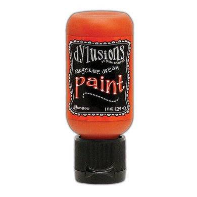 Ranger Ink - Dylusions Paints - Flip Cap Bottle - Tangerine Dream - Design Creative Bling