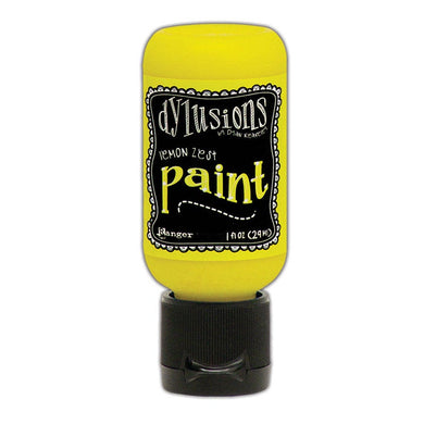 Ranger Ink - Dylusions Paints - Flip Cap Bottle -Lemon Zest - Design Creative Bling
