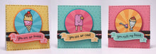 Load image into Gallery viewer, Lawn Fawn - Here's The Scoop- clear stamp set - Design Creative Bling