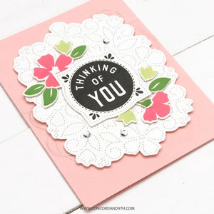 Concord & 9th- Clear Stamp Set- Stitched Blooms - Design Creative Bling