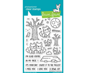 Lawn Fawn - Wild Wolves - clear stamp set