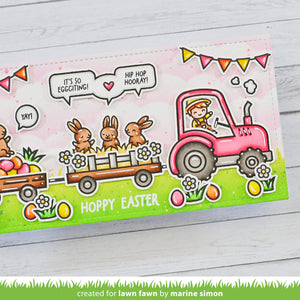 Lawn Fawn-Clear Stamps-Hey There, Hayrides! Bunny Add-on - Design Creative Bling