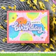 Load image into Gallery viewer, Lawn Fawn - scripty birthday outline add-on - lawn cuts - Design Creative Bling
