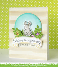 Load image into Gallery viewer, Lawn Fawn - believe in yourself - clear stamp set - Design Creative Bling
