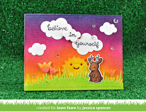 Lawn Fawn - believe in yourself - clear stamp set - Design Creative Bling