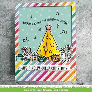 Lawn Fawn - cheesy christmas add-on - clear stamp set