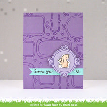 Load image into Gallery viewer, Lawn Fawn - flirty frames - clear stamp set - Design Creative Bling
