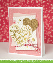 Charger l&#39;image dans la galerie, Lawn Fawn-foiled sentiments: happy valentine&#39;s day hot foil plates-hot foil - Design Creative Bling
