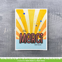 Carica l&#39;immagine nel visualizzatore di Gallery, Lawn Fawn - giant outlined merci lawn cuts - lawn cuts - Design Creative Bling
