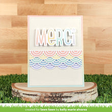 Carica l&#39;immagine nel visualizzatore di Gallery, Lawn Fawn - giant outlined merci lawn cuts - lawn cuts - Design Creative Bling
