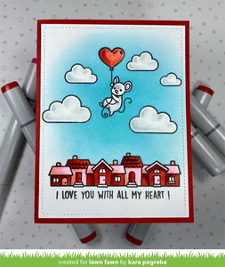 Lawn Fawn - all my heart - clear stamp set - Design Creative Bling