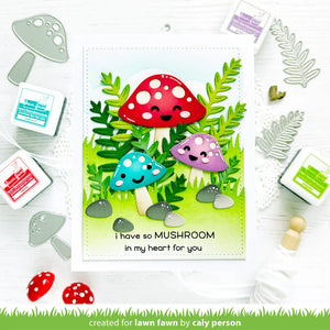 Lawn Fawn - happy mushrooms - lawn cuts - Design Creative Bling