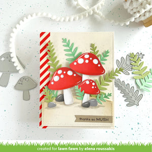 Lawn Fawn - happy mushrooms - lawn cuts - Design Creative Bling