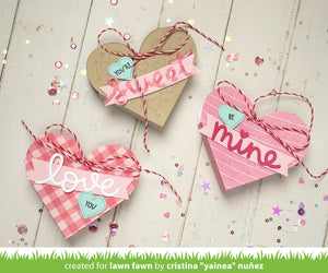 Lawn Fawn - heart pouch dotted hearts add-on - lawn cuts - Design Creative Bling