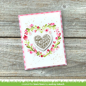 Lawn Fawn - magic heart messages - clear stamp set - Design Creative Bling