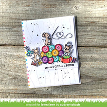 Load image into Gallery viewer, Lawn Fawn - how you bean? buttons add-on - clear stamp set
