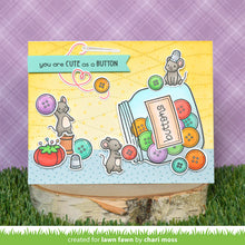 Load image into Gallery viewer, Lawn Fawn - how you bean? buttons add-on - clear stamp set
