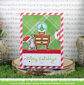 Lawn Fawn - little snow globe: dog - clear stamp set