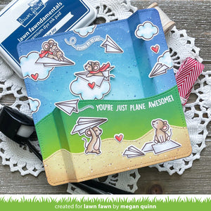 Lawn Fawn - just plane awesome - clear stamp set