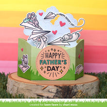 Load image into Gallery viewer, Lawn Fawn - just plane awesome sentiment trails - clear stamp set
