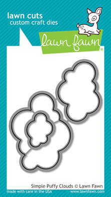 Lawn Fawn - simple puffy clouds -lawn cuts - Design Creative Bling