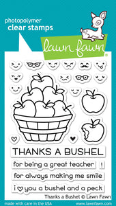 Lawn Fawn - thanks a bushel - clear stamp set - Design Creative Bling