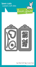 Load image into Gallery viewer, Lawn Fawn - say what? gift tags - lawn cuts - Design Creative Bling
