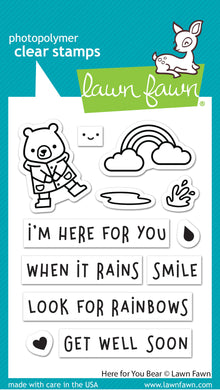 Lawn Fawn - here for you bear - clear stamp set - Design Creative Bling