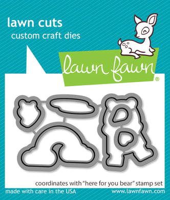 Lawn Fawn - here for you bear lawn cuts - lawn cuts - Design Creative Bling