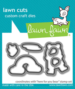 Lawn Fawn - here for you bear lawn cuts - lawn cuts