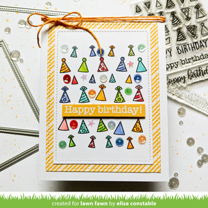 Lawn Fawn - all the party hats - clear stamp set