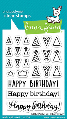 Lawn Fawn - all the party hats - clear stamp set - Design Creative Bling