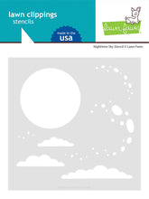 Carica l&#39;immagine nel visualizzatore di Gallery, Lawn Fawn - nighttime sky stencil - lawn cuts - Design Creative Bling
