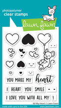 Load image into Gallery viewer, Lawn Fawn - all my heart - clear stamp set - Design Creative Bling
