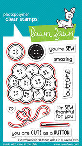 Lawn Fawn - how you bean? buttons add-on - lawn cuts - lawn cuts