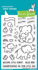 Lawn Fawn - elephant parade - clear stamp set - Design Creative Bling