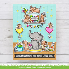 Lade das Bild in den Galerie-Viewer, Lawn Fawn - elephant parade add-on - clear stamp set
