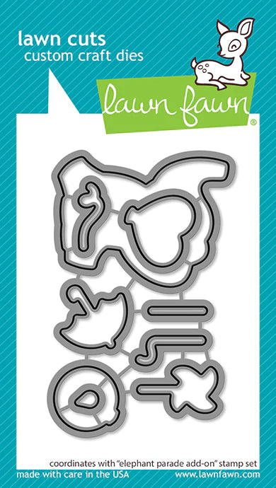 Lawn Fawn - elephant parade add-on - lawn cuts - Design Creative Bling