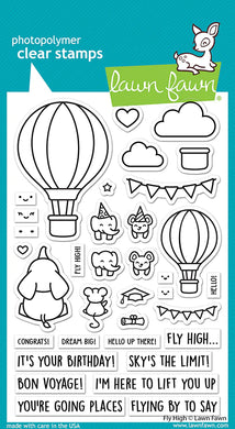 Lawn Fawn - fly high - clear stamp set - Design Creative Bling