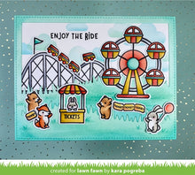 Load image into Gallery viewer, Lawn Fawn - coaster critters flip-flop - clear stamp set
