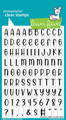 Lawn Fawn - henry jr.'s abcs - clear stamp set - Design Creative Bling