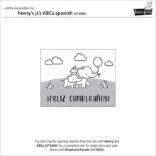 Load image into Gallery viewer, Lawn Fawn - henry jr.&#39;s abcs spanish add-on - clear stamp set

