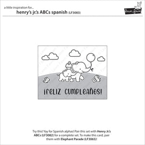 Lawn Fawn - henry jr.'s abcs spanish add-on - clear stamp set