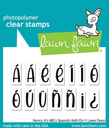 Lawn Fawn - henry jr.'s abcs spanish add-on - clear stamp set