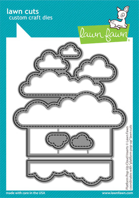 Lawn Fawn -platform pop-up cloud inserts - Lawn Cuts - Dies - Design Creative Bling