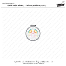 Charger l&#39;image dans la galerie, Lawn Fawn - embroidery hoop rainbow add-on - Lawn Cuts - Dies
